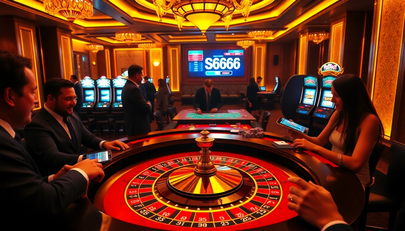 Experience the thrill of S666 casino gaming with vibrant tables and engaging players.
