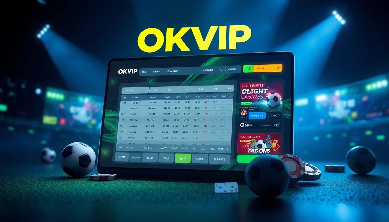 Explore the vibrant online betting platform of okvipwin.live, featuring live sports odds and casino games.